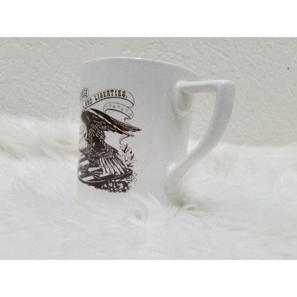 Our Right and Liberties 1/2 Pint Pitcher Staffordshire England Measuring Cup - Picture 5 of 8